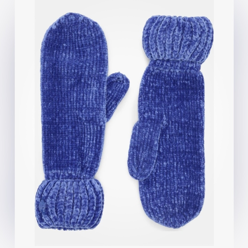 Kurt Geiger blue chenille gloves nwt